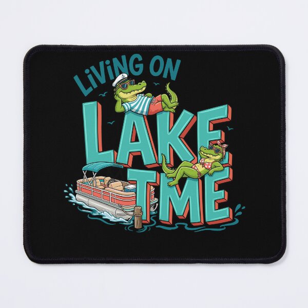 Item preview, Funny Alligator Pontoon Boat Lake Life designed and sold by KroghDs.