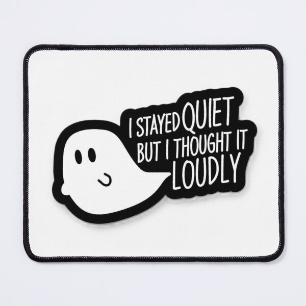 Item preview, Quiet Thoughts Ghost Sticker ? designed and sold by BlackBoneArt.