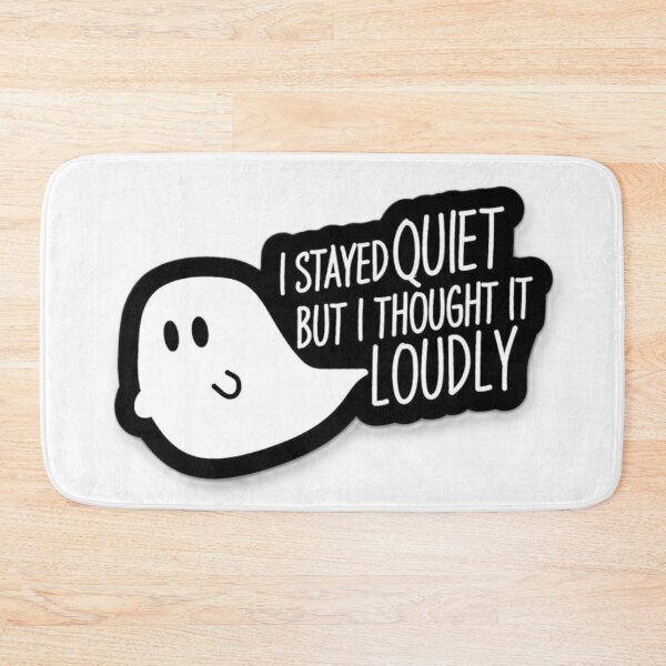 Item preview, Quiet Thoughts Ghost Sticker ? designed and sold by BlackBoneArt.