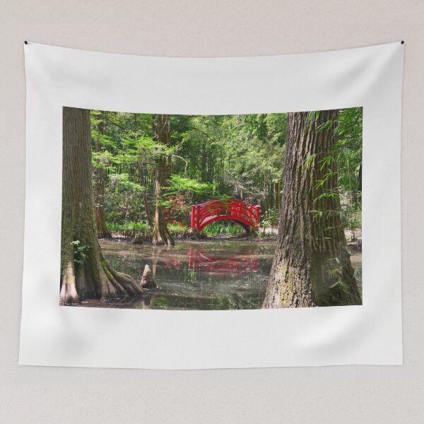Item preview, Magnolia Plantation Gardens Little Red Bridge designed and sold by LisaWootenPhoto.