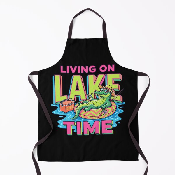 Item preview, Living On Lake Time Funny Alligator Fishing designed and sold by KroghDs.