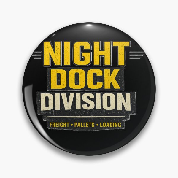 Item preview, Night Dock Division Industrial Warehouse Retro Design designed and sold by RetroNibylander.