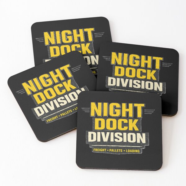 Item preview, Night Dock Division Industrial Warehouse Retro Design designed and sold by RetroNibylander.
