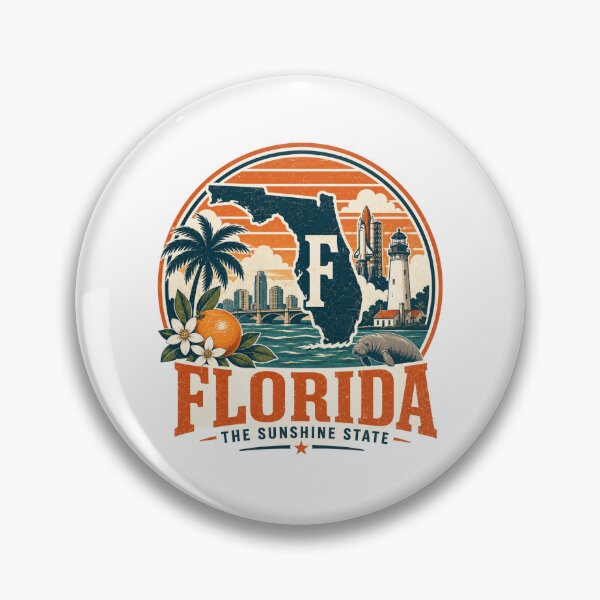 Artikelvorschau, Florida-Staatslogo zum Ausdrucken / Florida-Stolz entworfen und verkauft von Thehatinthecat.