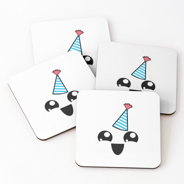 Item preview, Sweet kawaii happy face with birthday hat designed and sold by BlushyPrint.