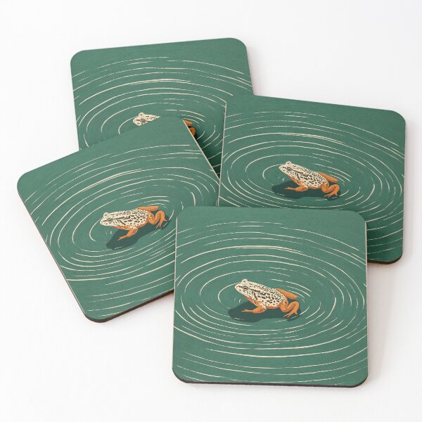 Item preview, Japanese Frog - Japandi Ukiyo e Painting designed and sold by KJNihonDesigner.