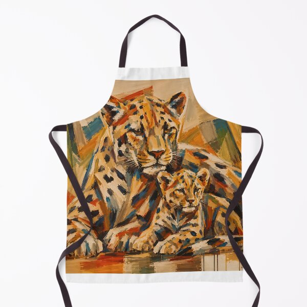 Item preview, Abstract Leopard with Cub Art designed and sold by giachem99.