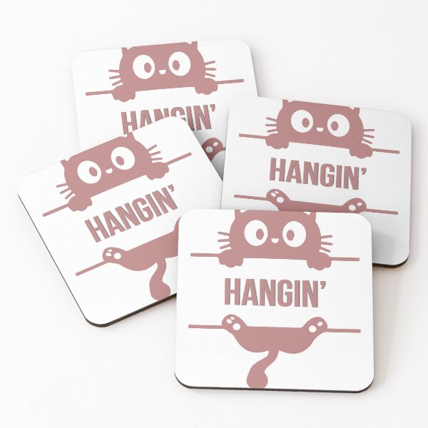 Item preview, Hangin Cat – Funny Minimalist Cat Graphic T-Shirt designed and sold by HOUSE OF TIST.