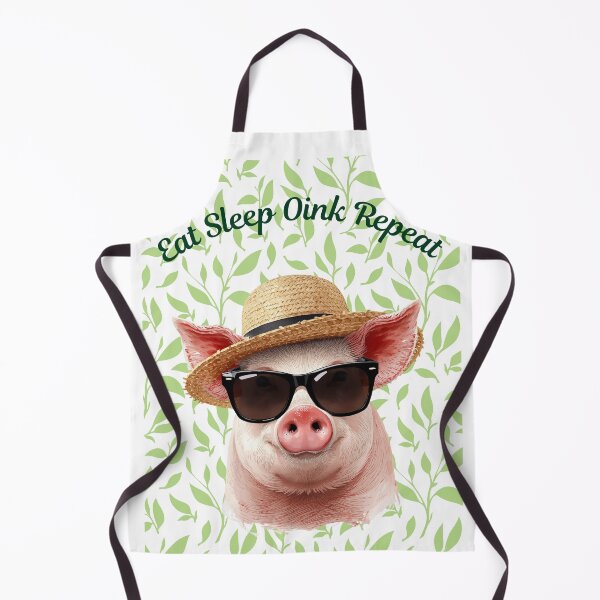 Item preview, A Pig Wearing a Straw Hat and Sunglasses designed and sold by Soulstar Designs.