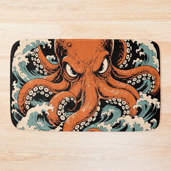 Item preview, Vintage Kraken Ocean Waves designed and sold by AwesomeBeyondLimits.