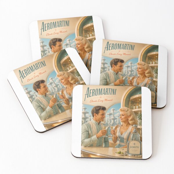 Item preview, Wall Art - Postcard - Aeromartini Retro-Futuristic Toast designed and sold by ForeverPrintsOK.