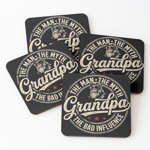 Item preview, The Man The Myth Grandpa The Bad Influence Funny Monkey Art designed and sold by VGAfanatic.