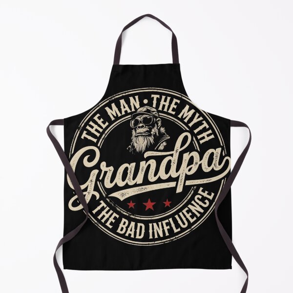 Item preview, The Man The Myth Grandpa The Bad Influence Funny Monkey Art designed and sold by VGAfanatic.