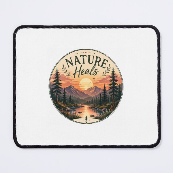Item preview, Nature Heals Woodland Sunset Design designed and sold by TheGiggleGrid.