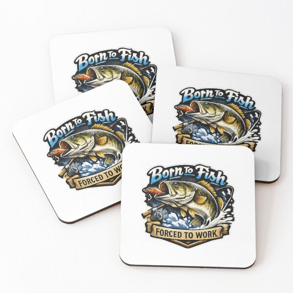 Item preview, cute born to fish sticker designed and sold by Kushwaha18.
