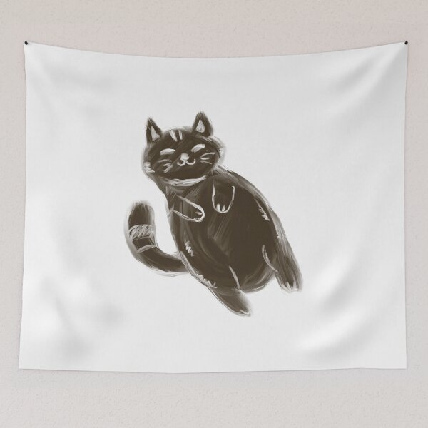 Item preview, Kid Style Black Cat Art designed and sold by KYLovecatss.
