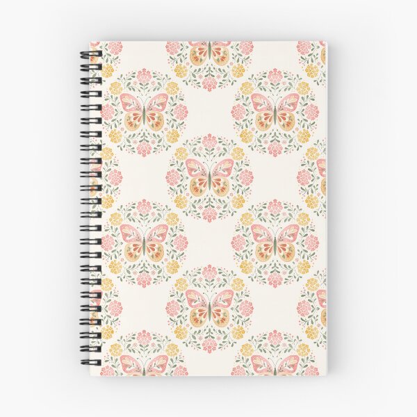 Item preview, Folk Butterfly Floral Garden Seamless Pattern designed and sold by artbylexierose.