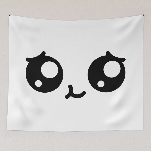 Item preview, Cute kawaii smiling shy face designed and sold by BlushyPrint.