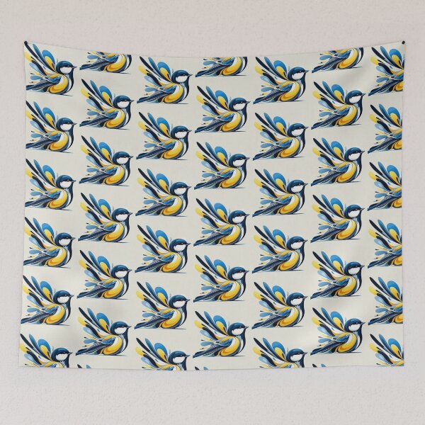 Item preview, Blue Bird Abstract Motion Artwork  designed and sold by NivyasArtistry.