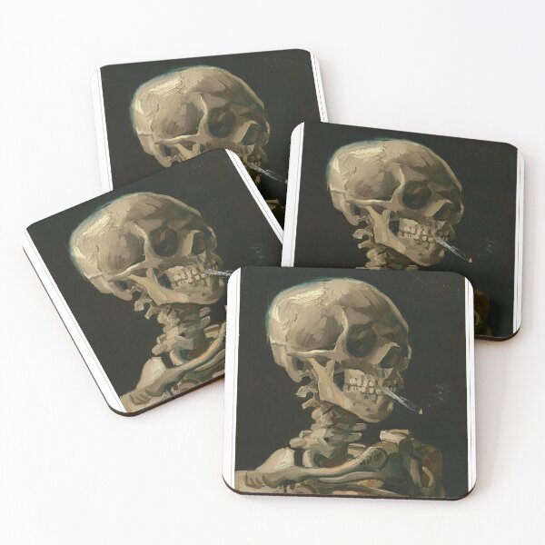 Item preview, Head of a Skeleton with a Burning Cigarette designed and sold by talesnberries.