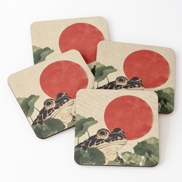 Item preview, Japanese Frog - Japandi Ukiyo e Painting designed and sold by KJNihonDesigner.