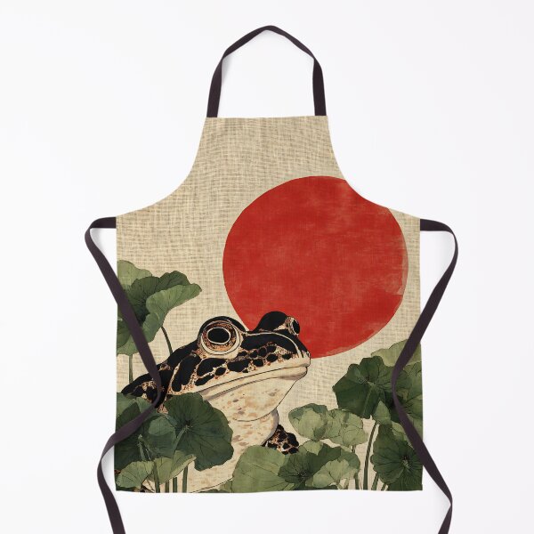 Item preview, Japanese Frog - Japandi Ukiyo e Painting designed and sold by KJNihonDesigner.