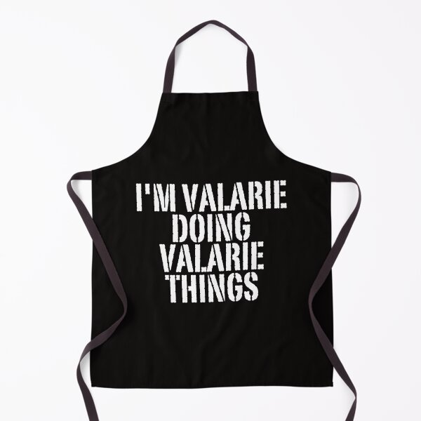 Aperçu de l'œuvre T-shirt « Je suis Valarie, je fais des trucs de Valarie » - Idée cadeau de Noël amusante créée et vendue par WeirdlyRare.