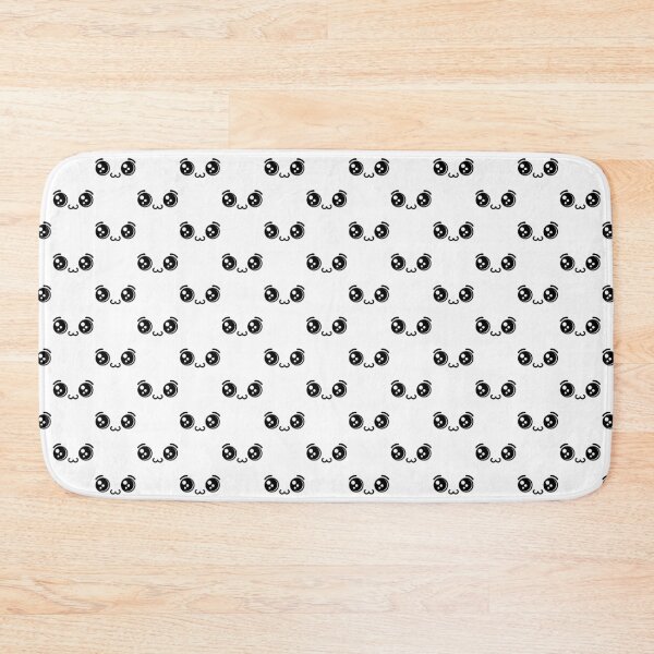 Item preview, Cute kawaii shiny eyes face pattern designed and sold by BlushyPrint.