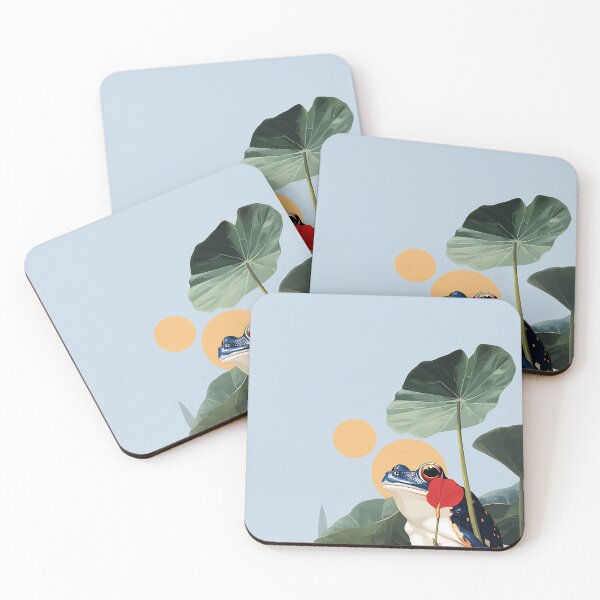 Item preview, Japanese Frog - Japandi Ukiyo e Painting designed and sold by KJNihonDesigner.