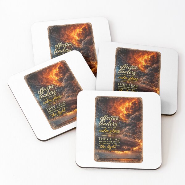 Item preview, Storm Leadership Wall Art – Effective Leaders Lead Through the Storm Inspirational Vintage Design designed and sold by EACS61 Nature Photography .