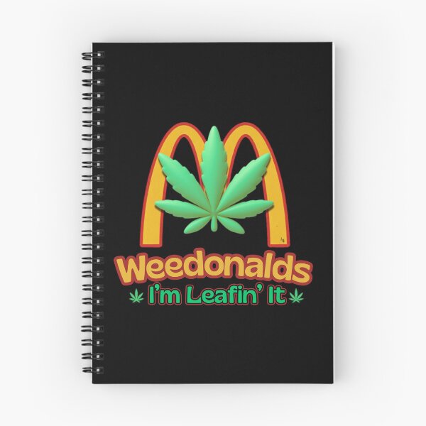 Item preview, Funny Fast Food Parody - I'm Leafin' It Cannabis Leaf Logo designed and sold by Rebel Fusion.