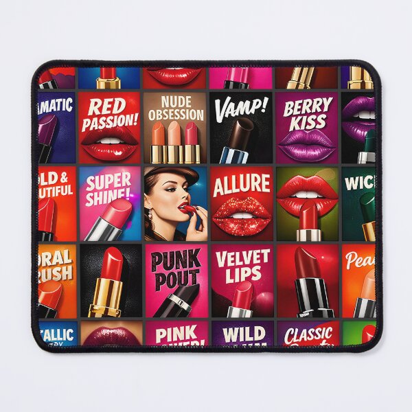 Item preview, Bold Lipstick Pop Art Collage – Glam Makeup Retro Beauty Aesthetic designed and sold by Snark & Spark.