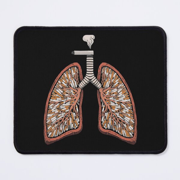 Item preview, Surreal Lungs Smoking Cigarette Art designed and sold by Zakrytos ★★★★★.