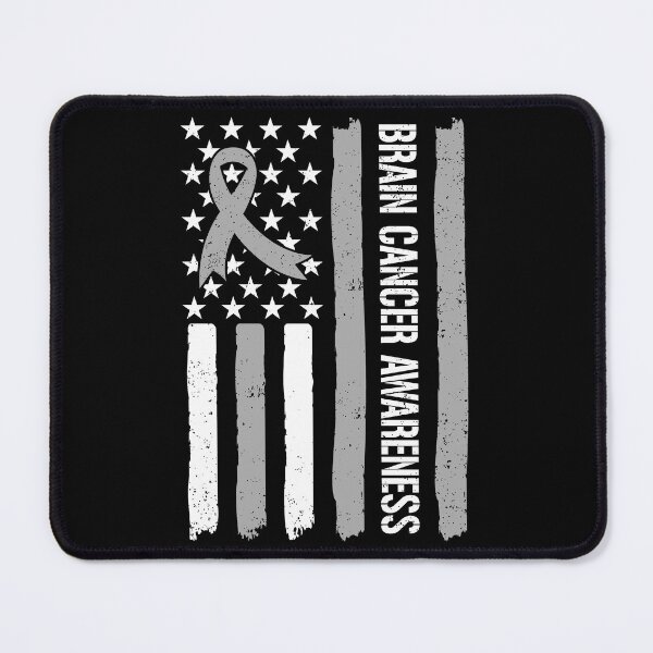 Item preview, Brain Cancer Awareness American Flag Warrior Fighter Support designed and sold by 76Valeria.