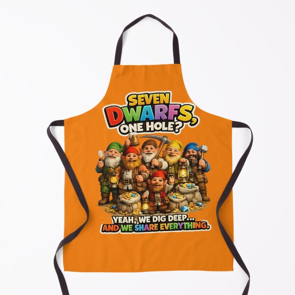 Item preview, Seven Dwarfs One Hole Funny Adult Humor Design designed and sold by PMDesignStudio.