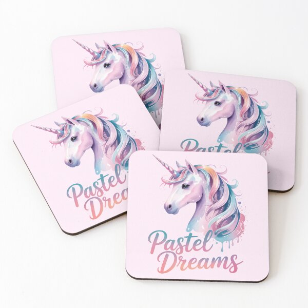 Item preview, Pastel Dreams Watercolor Unicorn Fantasy Aesthetic Design designed and sold by Biedroneczka.
