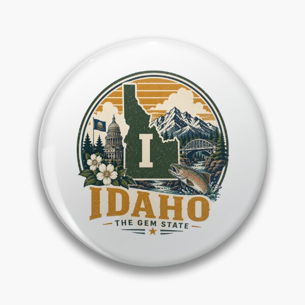 Item preview, Idaho State Print Logo / Idaho Pride designed and sold by Thehatinthecat.