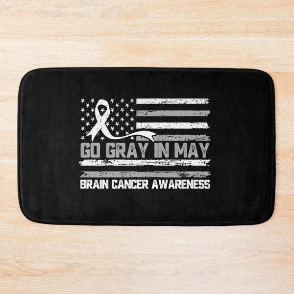 Item preview, Go Gray In May Brain Cancer Awareness Fighter Supporter designed and sold by 76Valeria.