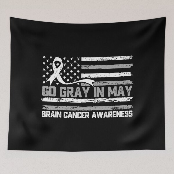 Item preview, Go Gray In May Brain Cancer Awareness Fighter Supporter designed and sold by 76Valeria.