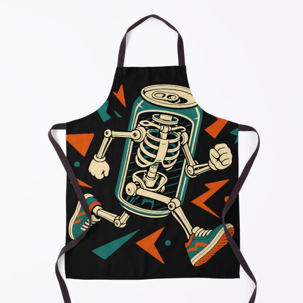 Item preview, Retro Skeleton Soda Can Mascot designed and sold by AwesomeBeyondLimits.