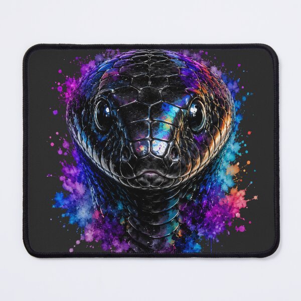 Item preview, Watercolor Splash - Black Kingsnake designed and sold by BlackBullWarrior.