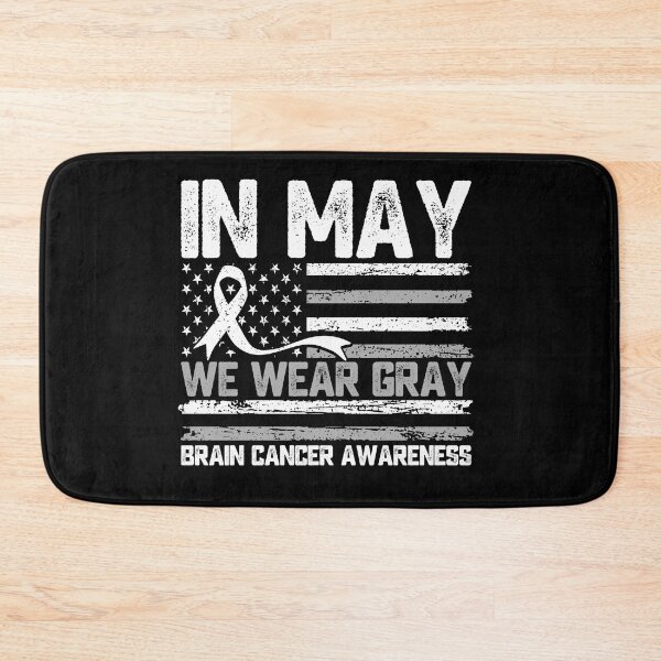 Item preview, In May We Wear Gray Brain Cancer Awareness Supporter Warrior designed and sold by 76Valeria.