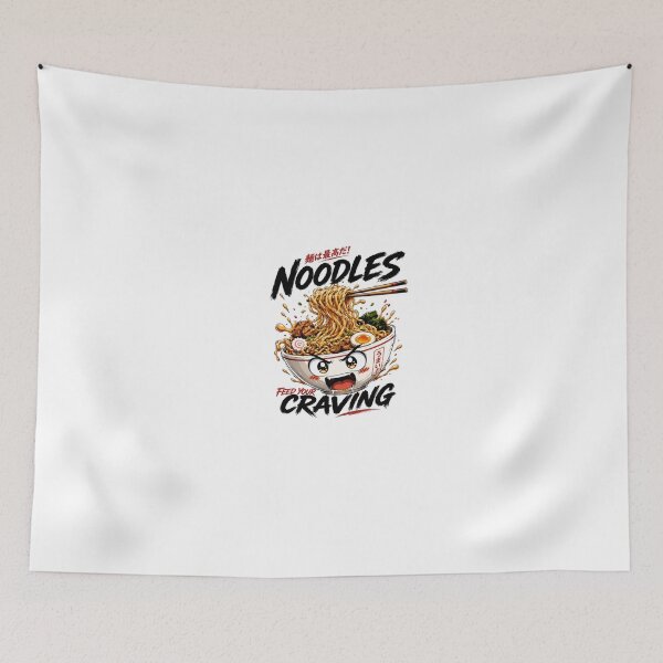 Item preview, Hungry Noodles Kawaii Japanese Food Graphic Tee designed and sold by Newthingzy.