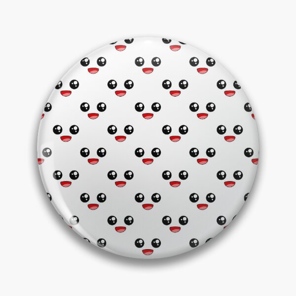 Item preview, Adorable kawaii happy smiling face pattern designed and sold by BlushyPrint.
