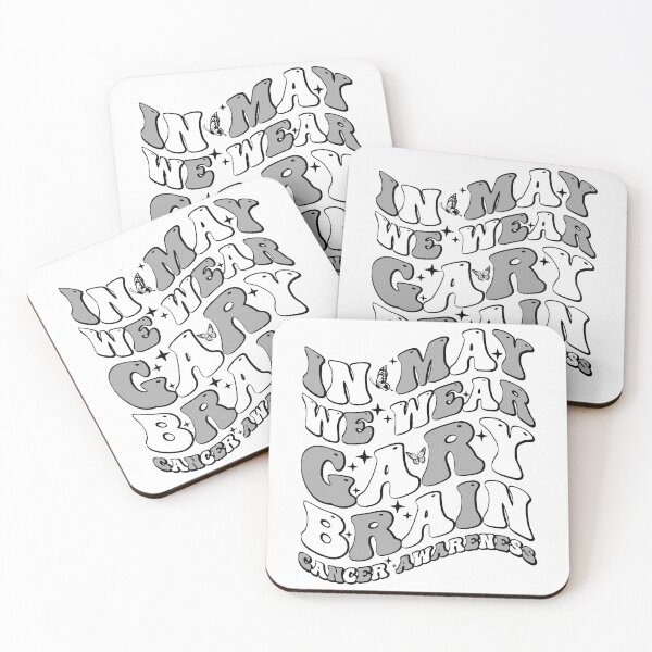 Item preview, In May We Wear Gray Brain Cancer Awareness Support Warrior Survivor designed and sold by 76Valeria.