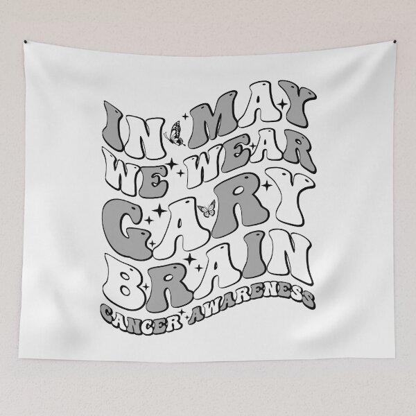 Item preview, In May We Wear Gray Brain Cancer Awareness Support Warrior Survivor designed and sold by 76Valeria.
