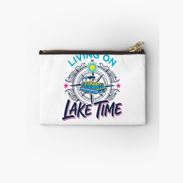 Item preview, Living On Lake Time Pontoon Boat Compass designed and sold by KroghDs.