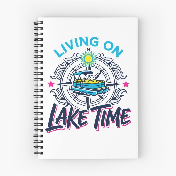 Item preview, Living On Lake Time Pontoon Boat Compass designed and sold by KroghDs.