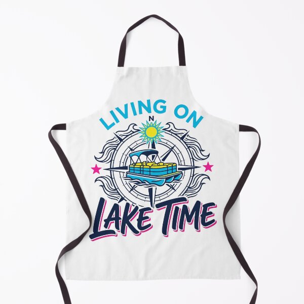 Item preview, Living On Lake Time Pontoon Boat Compass designed and sold by KroghDs.