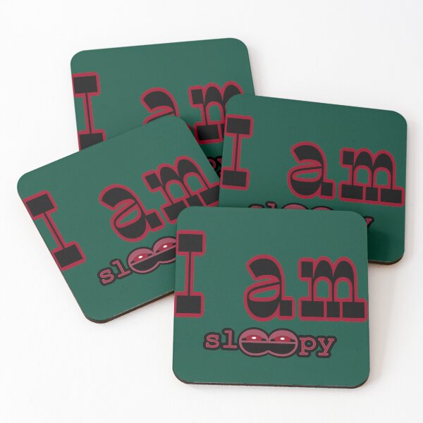 Item preview, I Am Sleepy - Tired Eyes Typography Relatable Quote designed and sold by Ihor Ivanov.